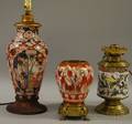 Three Asian Export Porcelain Table Lamps