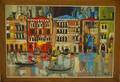 Framed 20th Century Oil on Canvas Venice View