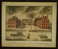 Framed Meriden Gravure Co Handcolored Collotype A Prospect of the Colleges