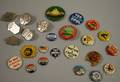 Group of Political Pins and Chauffeur Badges and Related Material