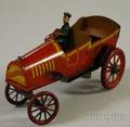 Ferdinand Strauss Inc Trikauto Windup Lithographed Toy