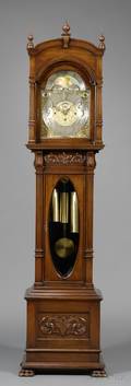 Walnut QuarterChiming Tall Clock by Elliott