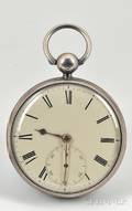 Silver Consular Cased Massey Lever Watch by Litherland Davies  Company