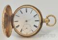 9K Gold Watch by Thos Russell  Son and a Gilt Metal Hunter Case by Als Elniger