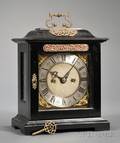 Ebonized Table Clock by William Haycock