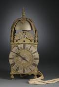 Brass Winged Lantern Clock with Alarm by Richard Ames