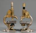Two Brass and Steel Microscopes by Spencer