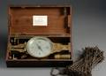 Boxed Brass Surveying Compass and Chains by Meneely  Oothout
