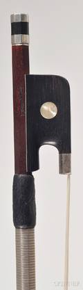 French Silver Mounted Viola Bow Eric Grandchamp