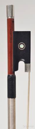 French Silver Mounted Violin Bow Marcel Lapierre