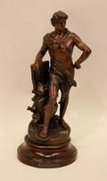19th C French Spelter Sculpture