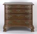 Boston Chippendale cherry double serpentine chest of drawers ca 1770