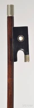 French Nickel Mounted Violin Bow JTL