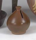 Pennsylvania redware ovoid form bank 19th c