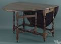 Boston Massachusetts maple gate leg table ca 1750