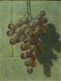 American School 19th20th Century Still Life with Hanging Grapes