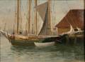 Alice Marion Curtis American 18471911 Schooners at a Pier