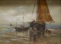 Arthur Vidal Diehl American 18701929 Dutch Fishing Ketch