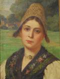 American School 19th20th Century Portrait of a Dutch Girl