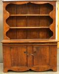Country Pine Stepback Open Cupboard