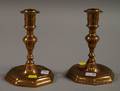 Pair of Early Bellmetal Candlesticks
