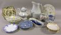 Sixteen Pieces of Mostly Transferdecorated Ceramic Tableware