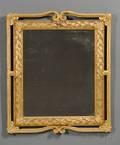 Neoclassical Carved Giltwood and Gesso Mirror