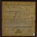 Framed 1826 Needlework Sampler