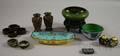Fourteen Cloisonne Items and an Enameled Metal Oblong Dish