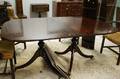 Georgianstyle Mahogany and Mahogany Veneer Doublepedestal Dining Table