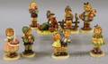Eight Assorted Hummel Ceramic Figures
