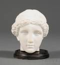 Small Grand Tour Style Carved Alabaster Head of Venus