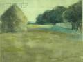 French School 19th Century Field with a Haystack