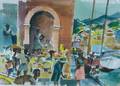 Laurence Philip Sisson American b 1928 Grenada Market