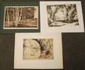 Lot of Three Landscape Etchings Walter Ronald Locke American 18831983 Along the Beaverkill NY