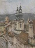 Josef Eidenberger Austrian 18991991 Two Austrian Views