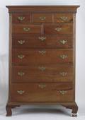 Pennsylvania Chippendale walnut tall chest ca 1780