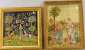 Framed Late Victorian Needlepoint Biblical Scene Panel and a Framed French Renaissancestyle Scenic Needlepoint Panel