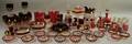 Approximately Seventy Pieces of Ruby Flash Glassware
