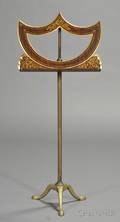 Regency Giltstenciled and Brassmounted Music Stand