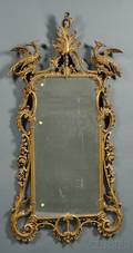 Chinese Chippendalestyle Giltwood Mirror