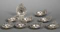 Set of Twelve Durgin Sterling Place Card Holder Sweetmeat Dishes
