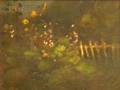 Attributed to Adah Clifford Murphy American 18591949 Garden with Hollyhocks