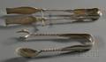 Two American Silver Serving Tongs