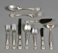 Tiffany  Co Sterling English King Flatware Service