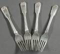 Set of Twelve Chinese Export Silver Dinner Forks