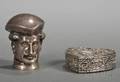 Two Small German 800 Silver Snuff Boxes