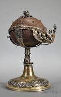 Continental Renaissancestyle Silver and Coconut Shell Standing Cup