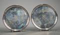 Pair of George III Silver Card Salvers