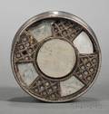 Continental Silver Motherofpearl and Tortoiseshell Snuff Box